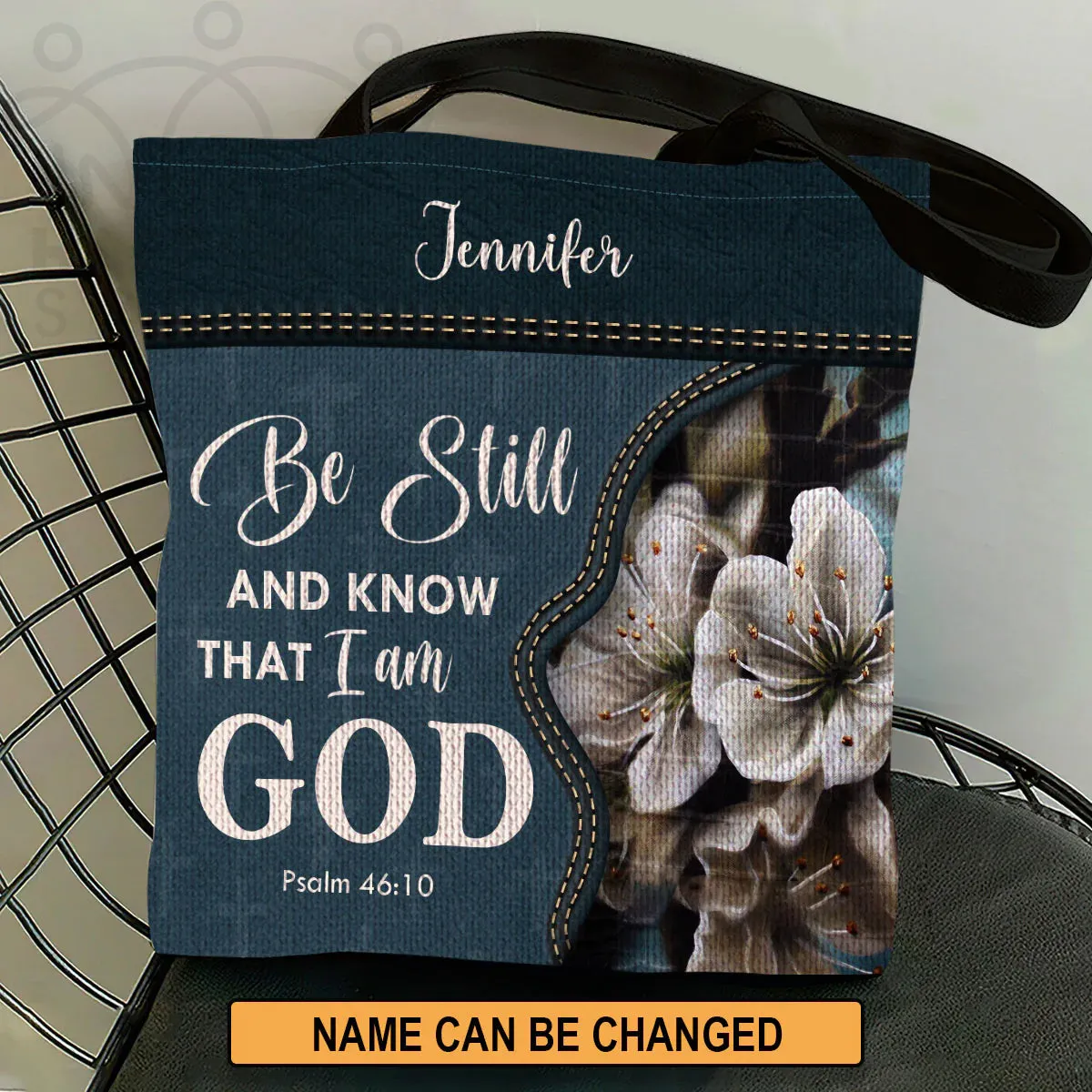 Christianart Handbag, Be Still And Know That I Am God, Personalized Gifts, Gifts for Women.