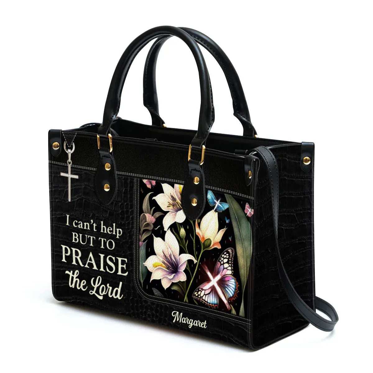 Christianart Handbag, Personalized Hand Bag, I Can't Help But To Praise The Lord, Personalized Gifts, Gifts for Women.