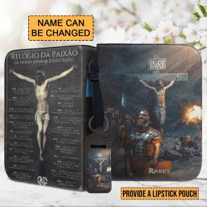 Christianartbag Bible Cover - Personalized Bible Cover - Crucifixion Chronicle Bible Cover - Bible Cover For Men - CABBBCV01250823.