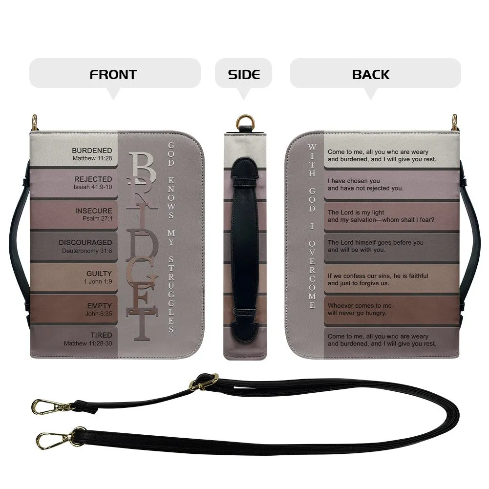 CHRISTIANARTBAG Bible Cover - Uncover the sacred meaning of your name - Personalized Bible Cover Christian Gift with Custom Name & Encouraging Scriptures.
