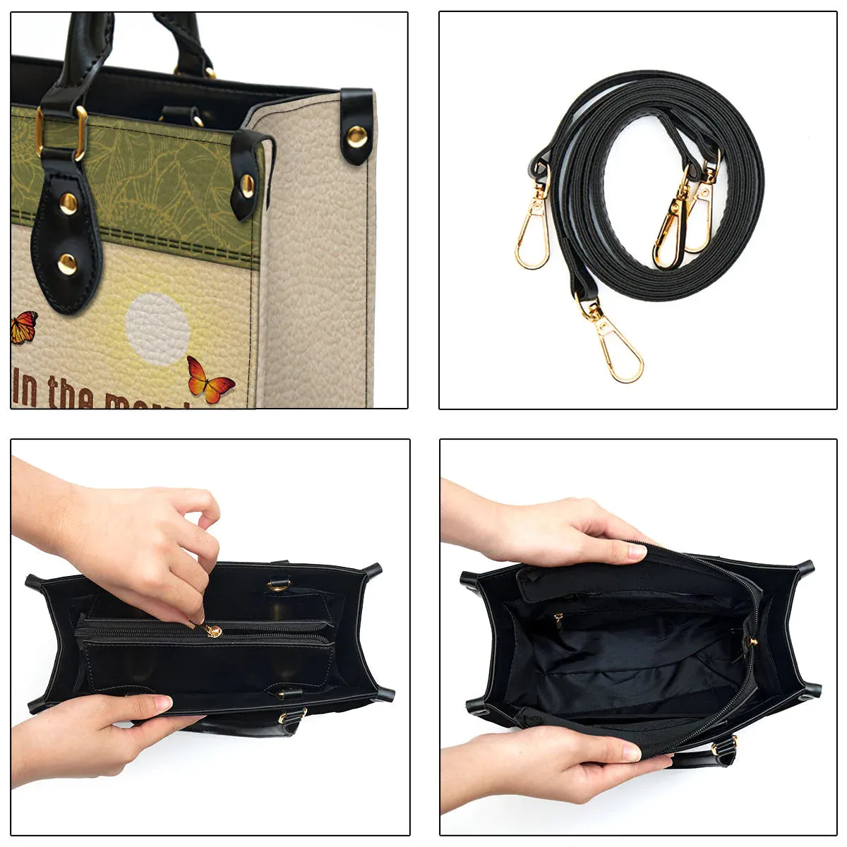 Christianartbag Handbag, In The Morning When I Rise Give Me Jesus, Personalized Gifts, Gifts for Women, Christmas Gift.