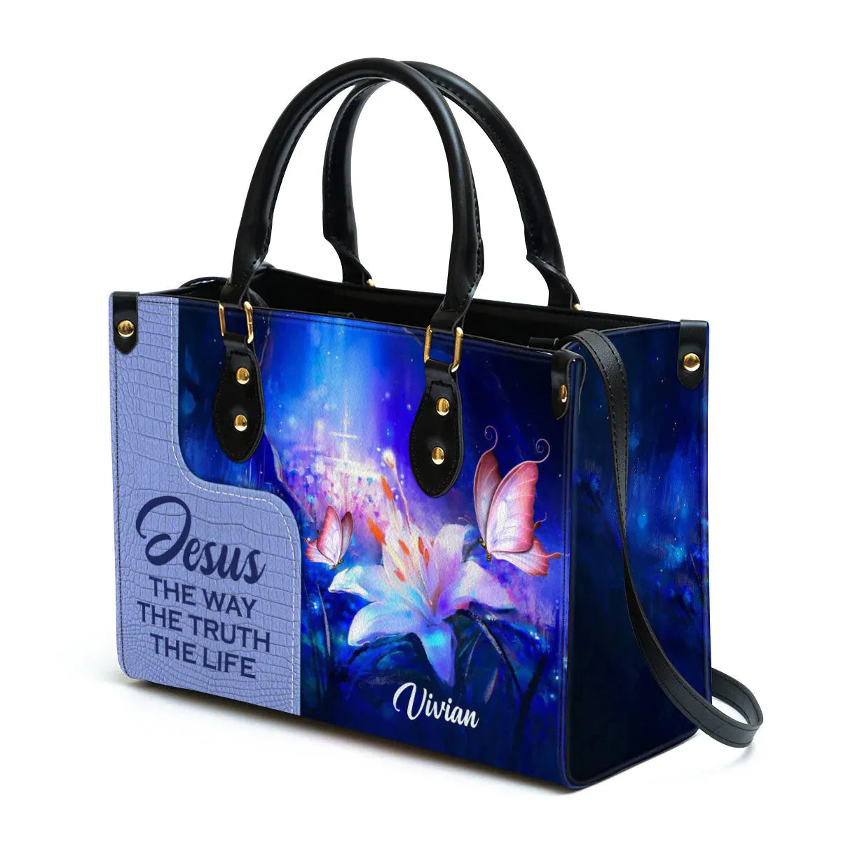 Christianartbag Handbags, Jesus The Way The Truth The Life Leather Bags, Personalized Bags, Gifts for Women, Christmas Gift, CABLTB01300723.