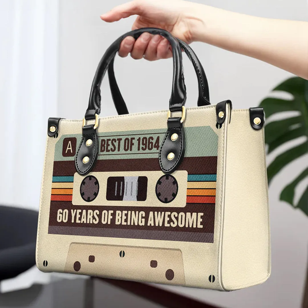 CHRISTIANARTBAG Vintage Cassette Tape Personalized Leather Handbag - CABLTHB02300324.