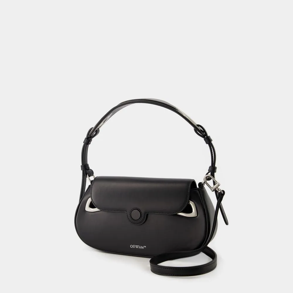 Clam Hobo Bag - Leather - Black