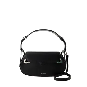 Clam Hobo Bag - Leather - Black
