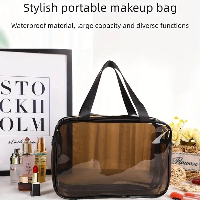 Clare | Clear and Practical Cosmetic Bag with Double Compartment