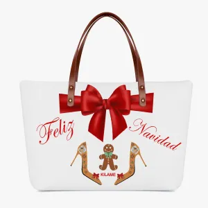 Classic Cloth Tote Bag Mitia 'Feliz Navidad'