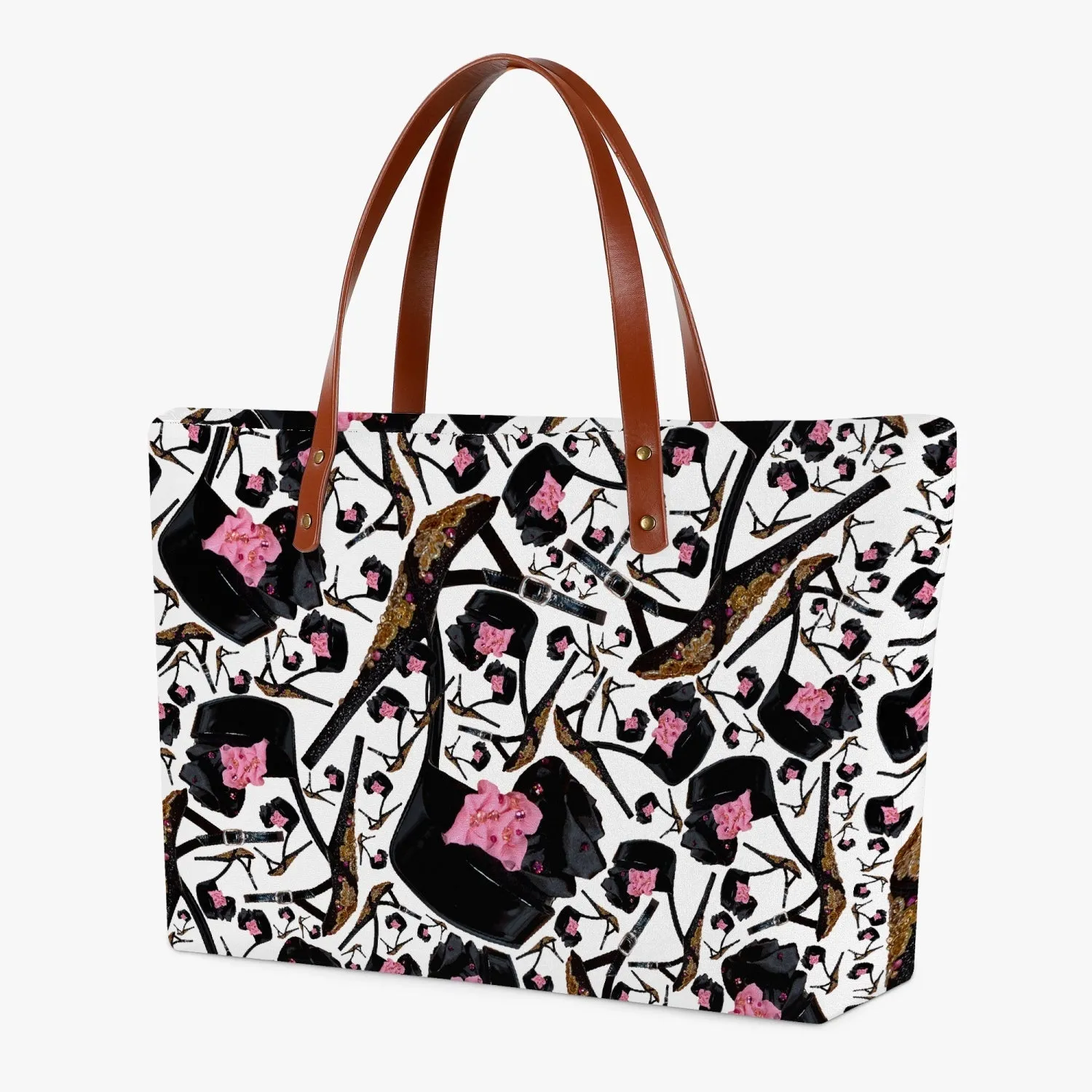 Classic Diving Cloth Tote Bag 'Pink gold sandals'