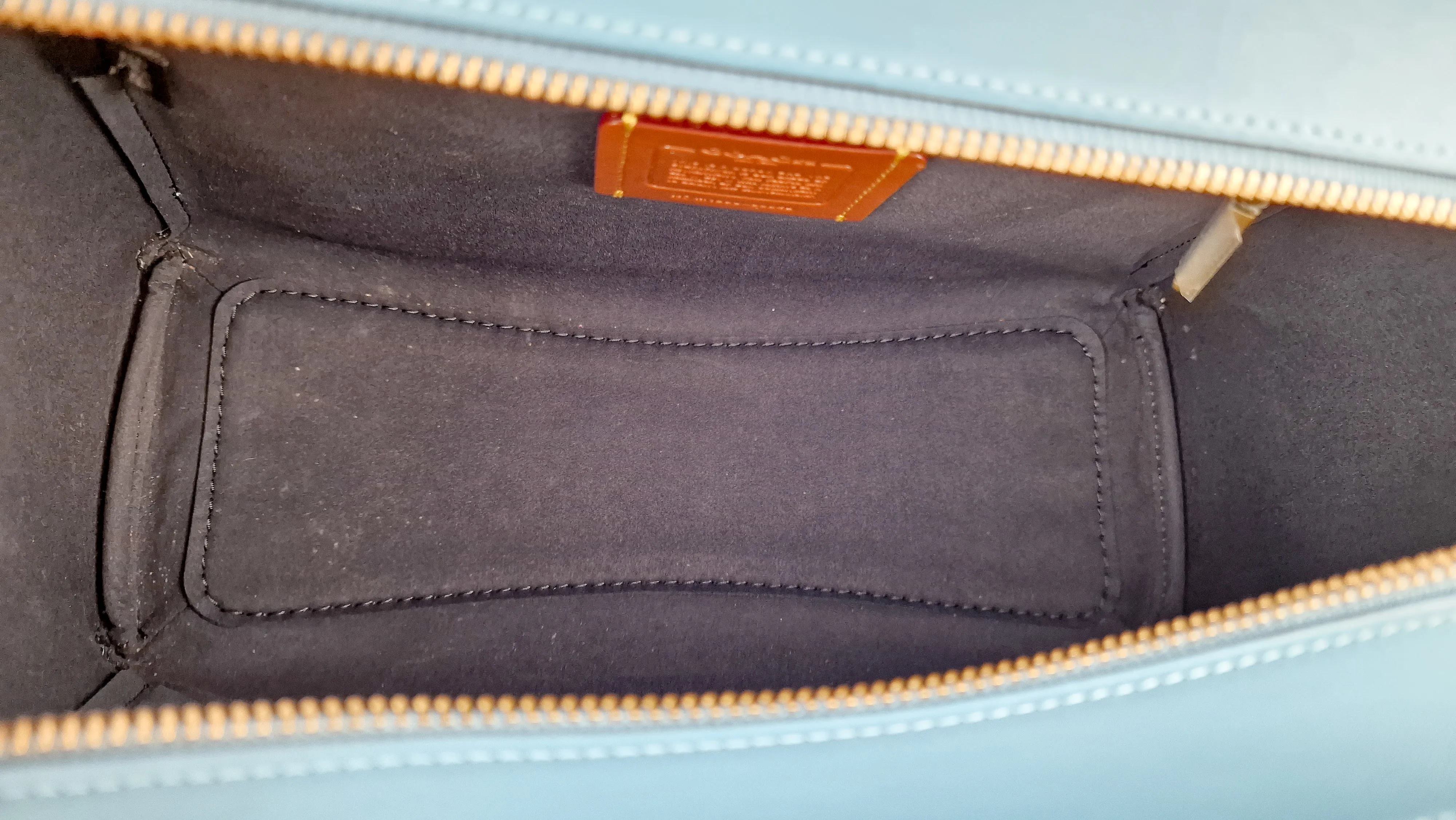 Coach 1941 Courier Carryall in Pacific Blue Smooth Leather Tophandle Crossbody Bag Satchel - Coach 88348