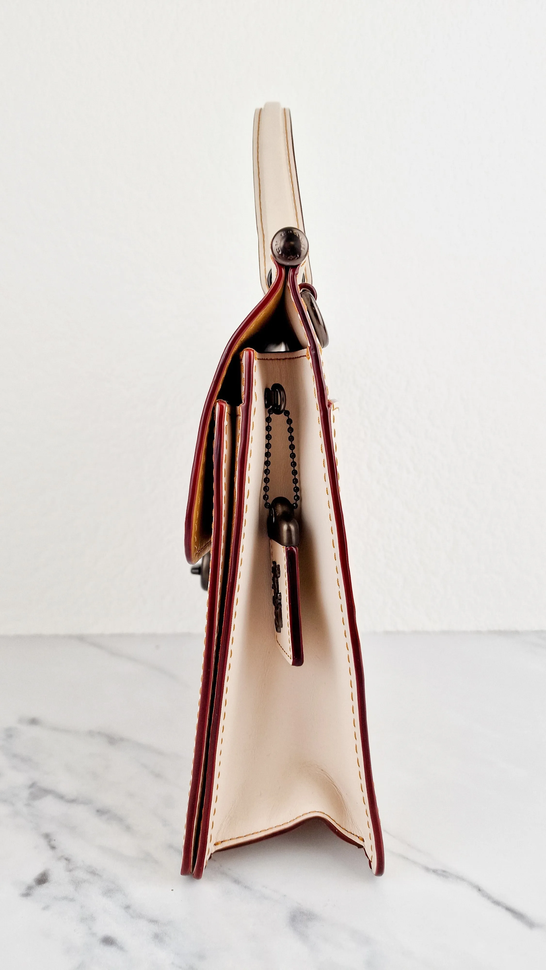 Coach Originals Willis Station Bag in Chalk Smooth Glovetanned Leather Tophandle Sample Bag