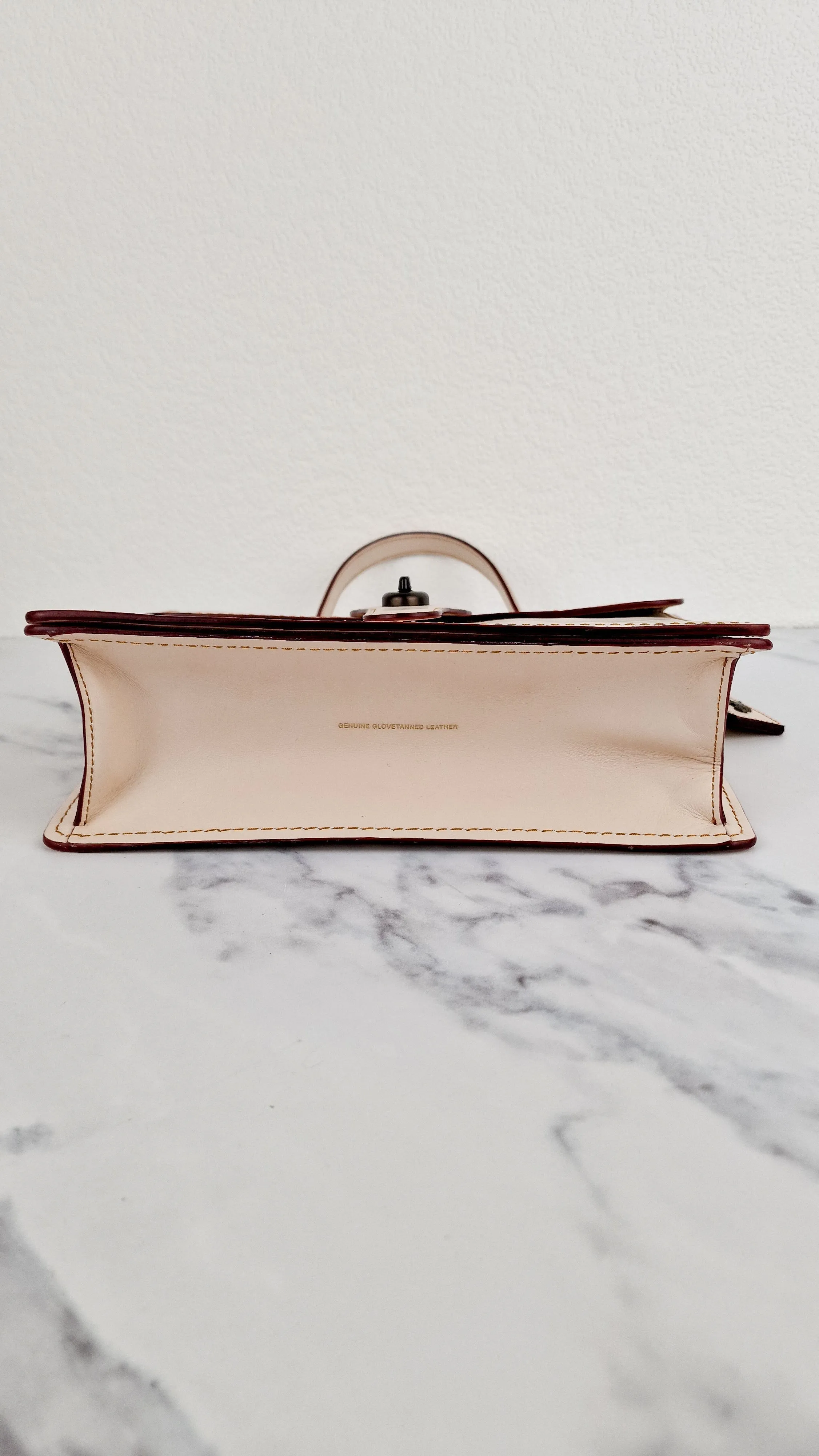 Coach Originals Willis Station Bag in Chalk Smooth Glovetanned Leather Tophandle Sample Bag