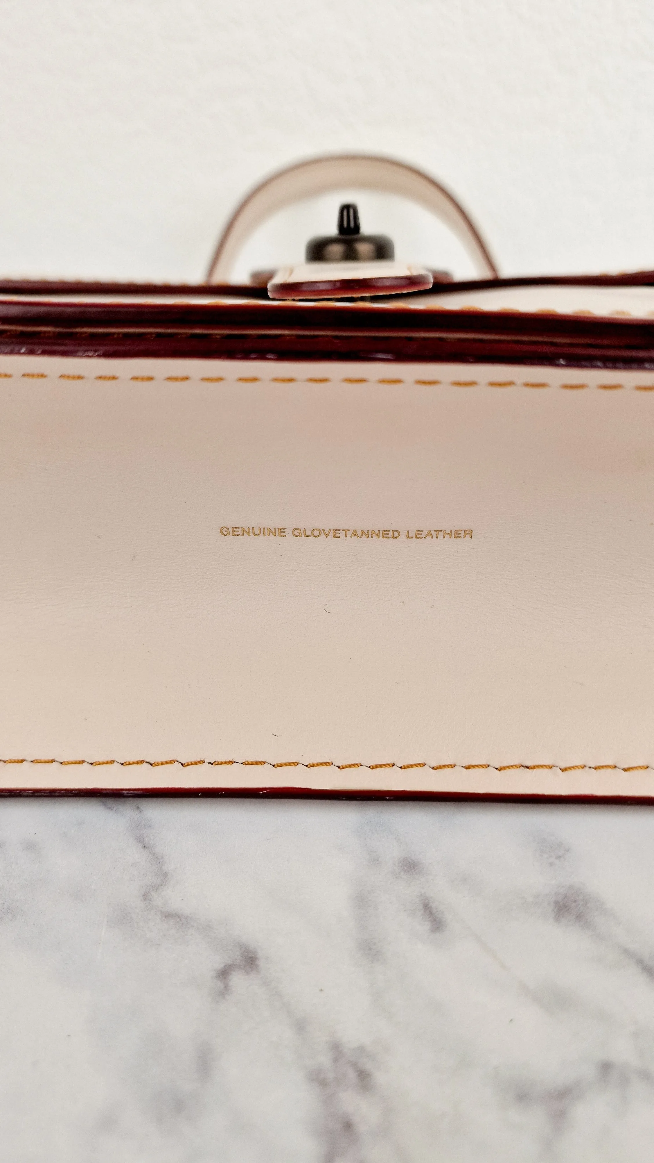Coach Originals Willis Station Bag in Chalk Smooth Glovetanned Leather Tophandle Sample Bag