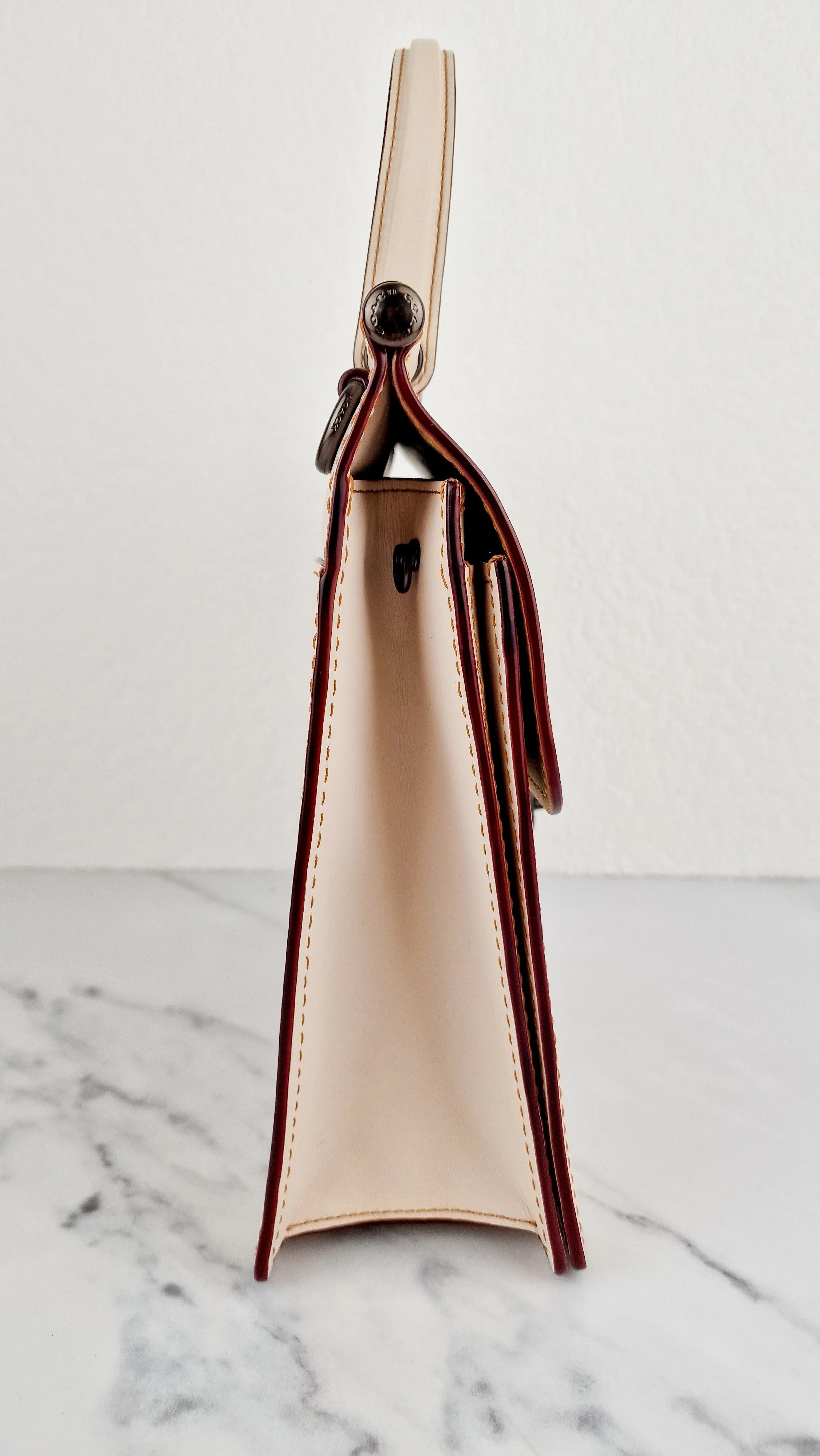 Coach Originals Willis Station Bag in Chalk Smooth Glovetanned Leather Tophandle Sample Bag
