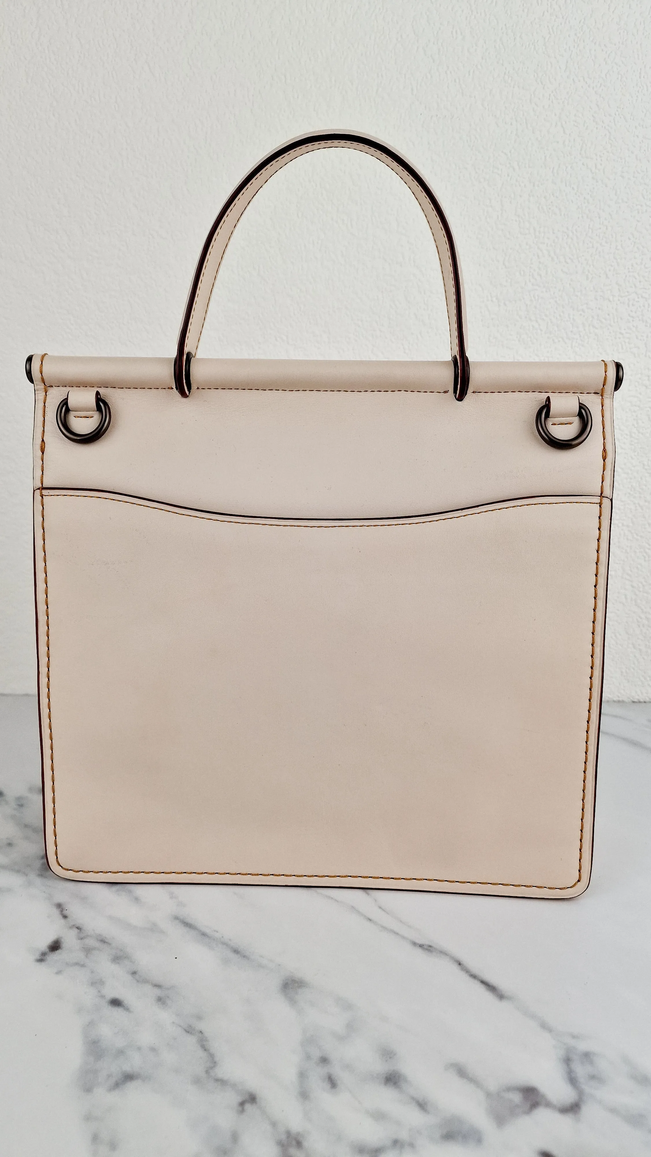 Coach Originals Willis Station Bag in Chalk Smooth Glovetanned Leather Tophandle Sample Bag