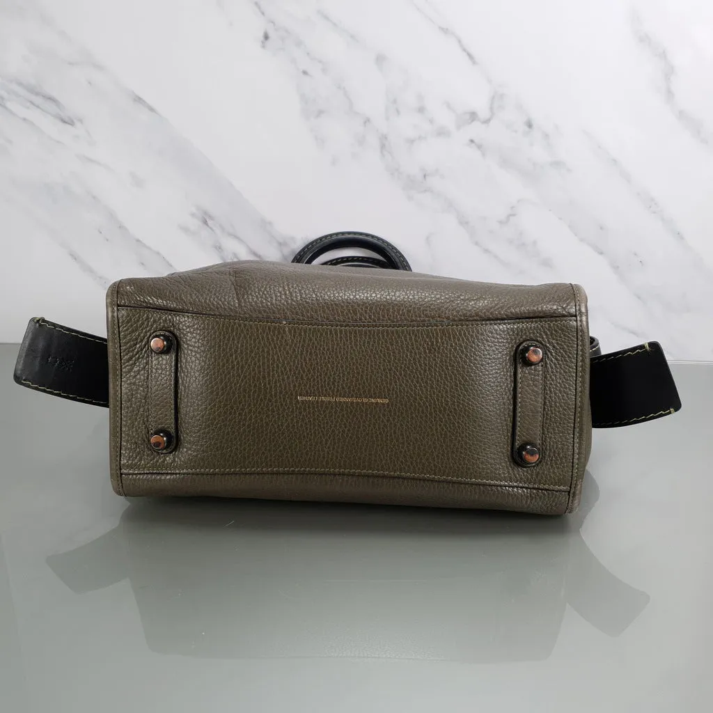 Coach Rogue 31 Olive Army Green With Black Details Handbag Colorblock