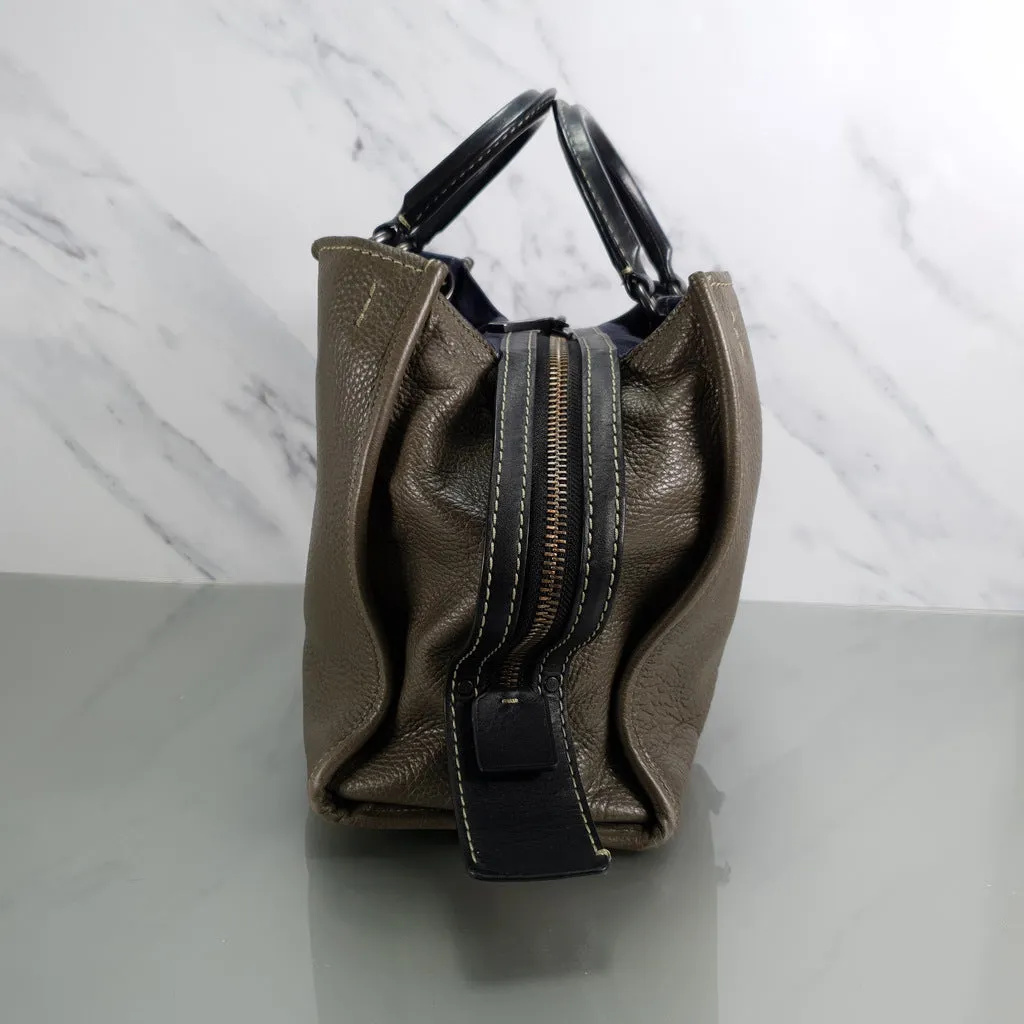 Coach Rogue 31 Olive Army Green With Black Details Handbag Colorblock