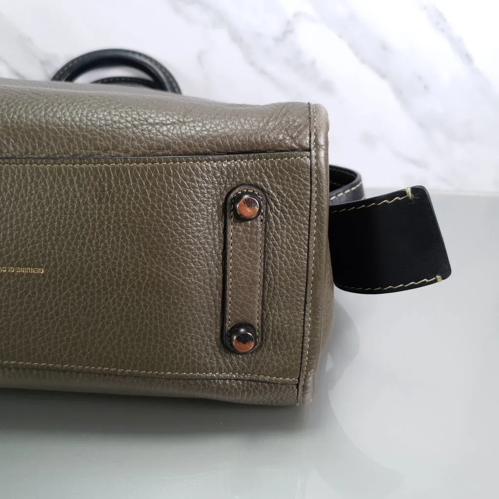 Coach Rogue 31 Olive Army Green With Black Details Handbag Colorblock