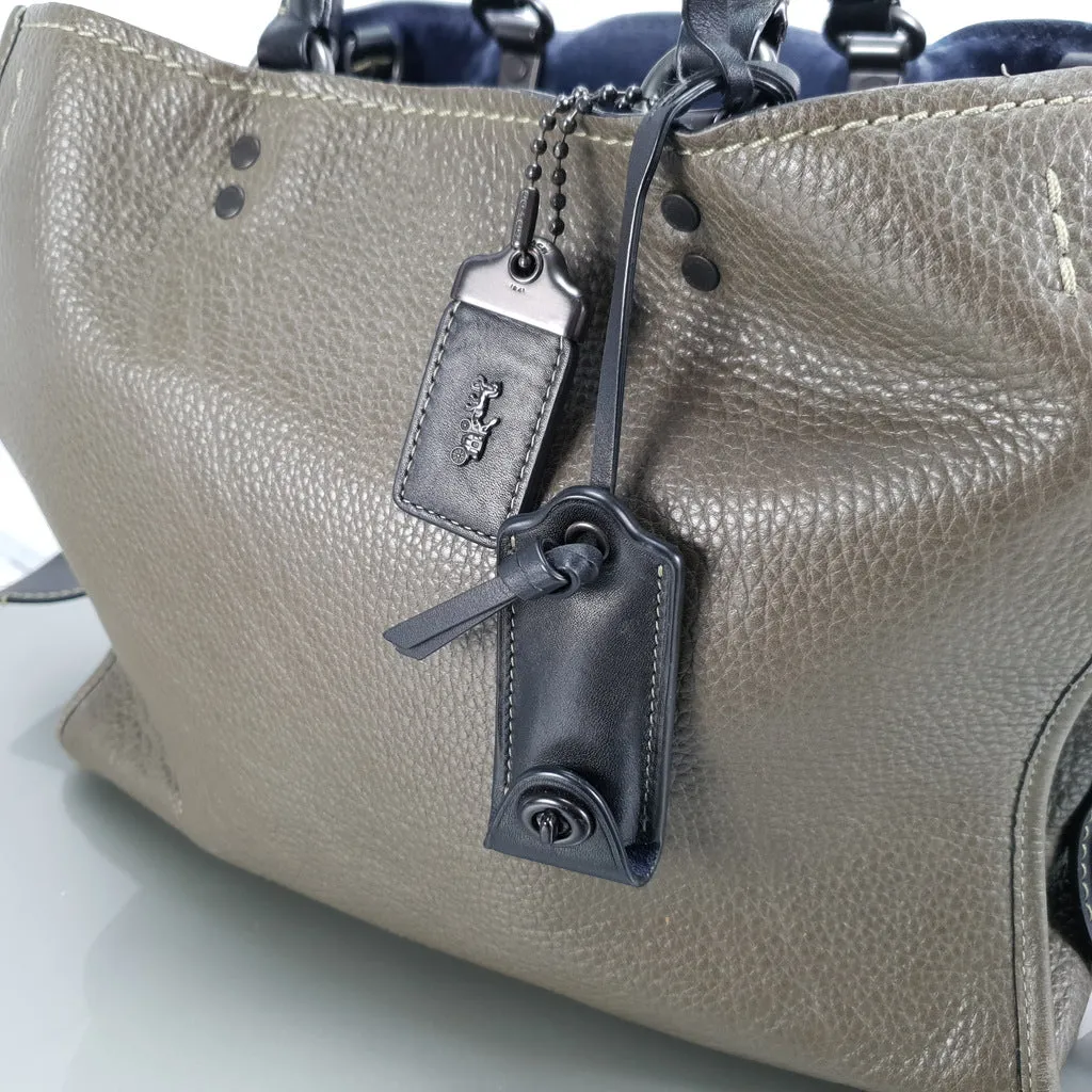 Coach Rogue 31 Olive Army Green With Black Details Handbag Colorblock
