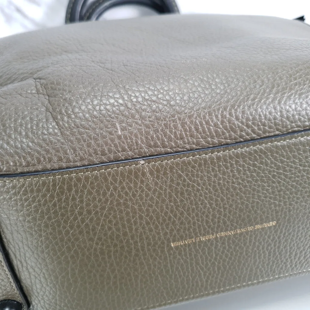 Coach Rogue 31 Olive Army Green With Black Details Handbag Colorblock