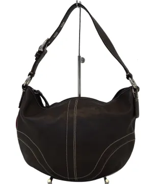 COACH Soho Brown Leather Medium Hobo Shoulder Handbag