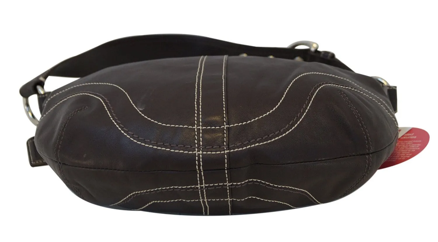 COACH Soho Brown Leather Medium Hobo Shoulder Handbag