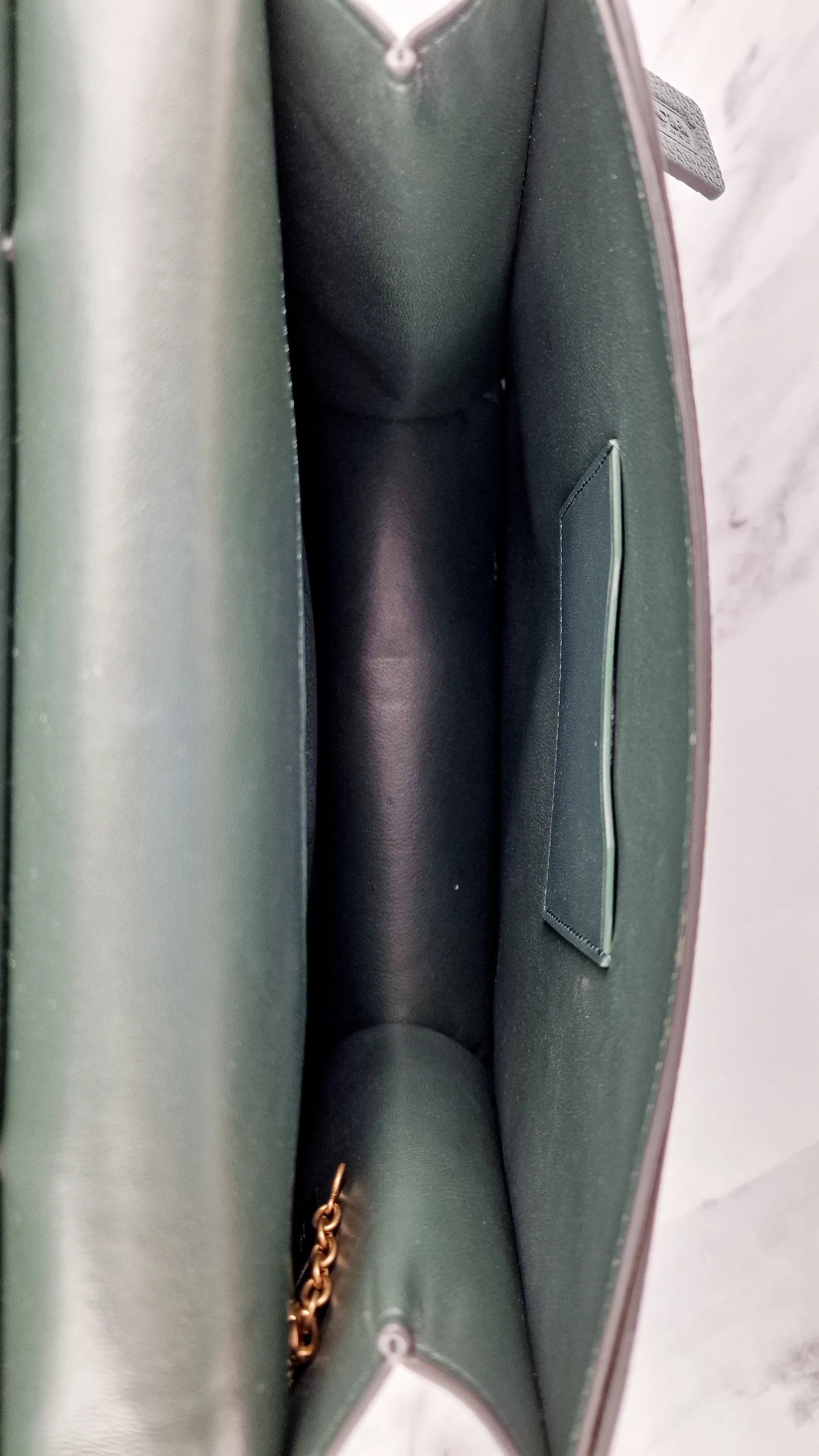 Coach Willis Tophandle in Dark Green Pebble Leather from the Limited Edition Archival Coach Silhouettes Collection - Coach 5889