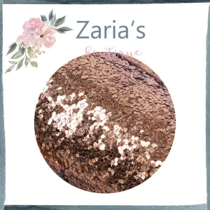 Coffee Light Brown ~ Medium Glitter Faux Leather Fabric Sheets