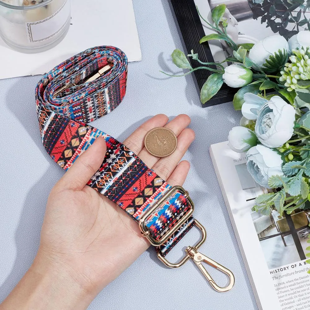 Colorful Tribal Purse Strap, Bag Strap | 31-51 Inch Guitar purse straps