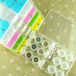 Container Set Contact Lenses Case Travel Contact Lenses Partner 6 Pairs