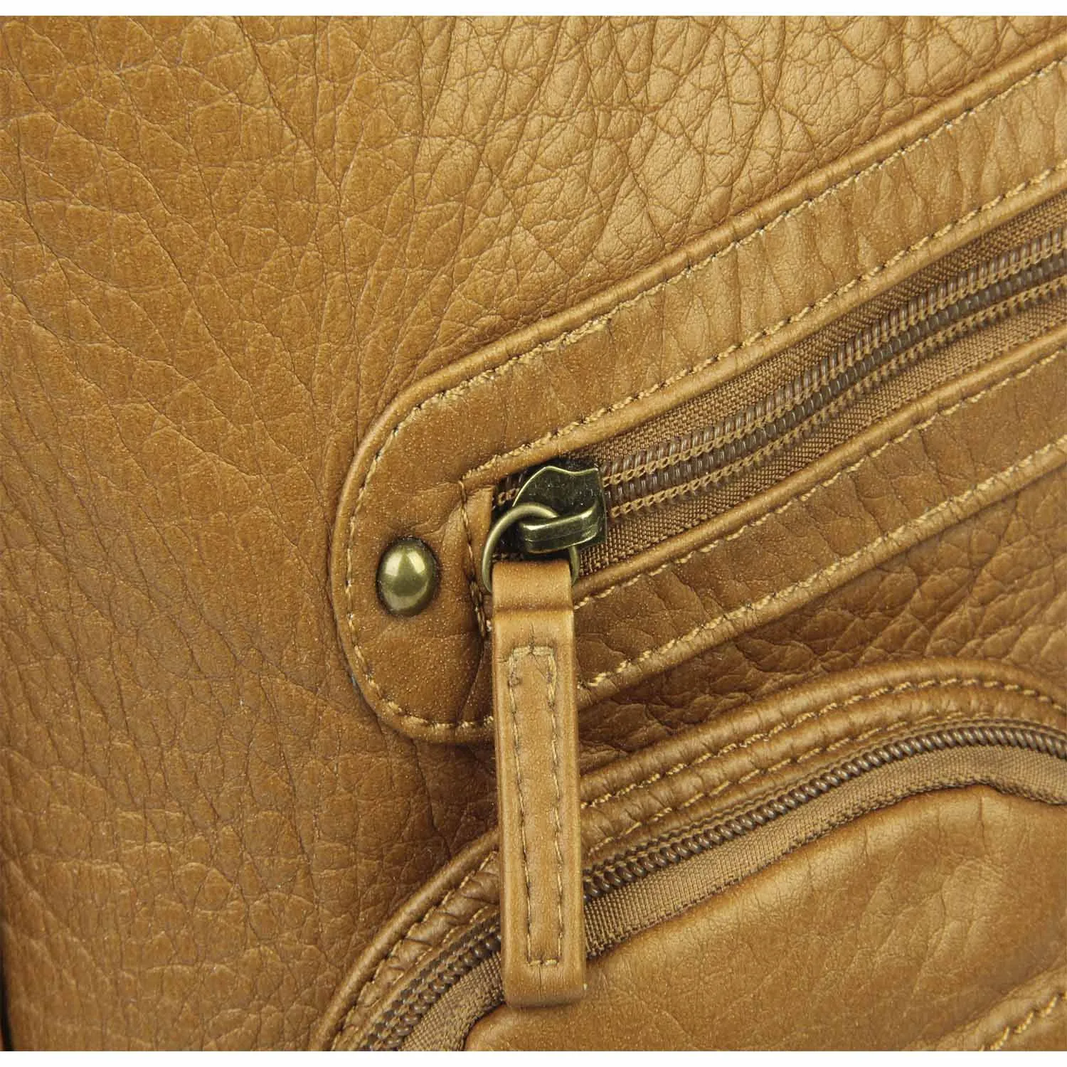 Convertible Crossbody Backpack - Brown