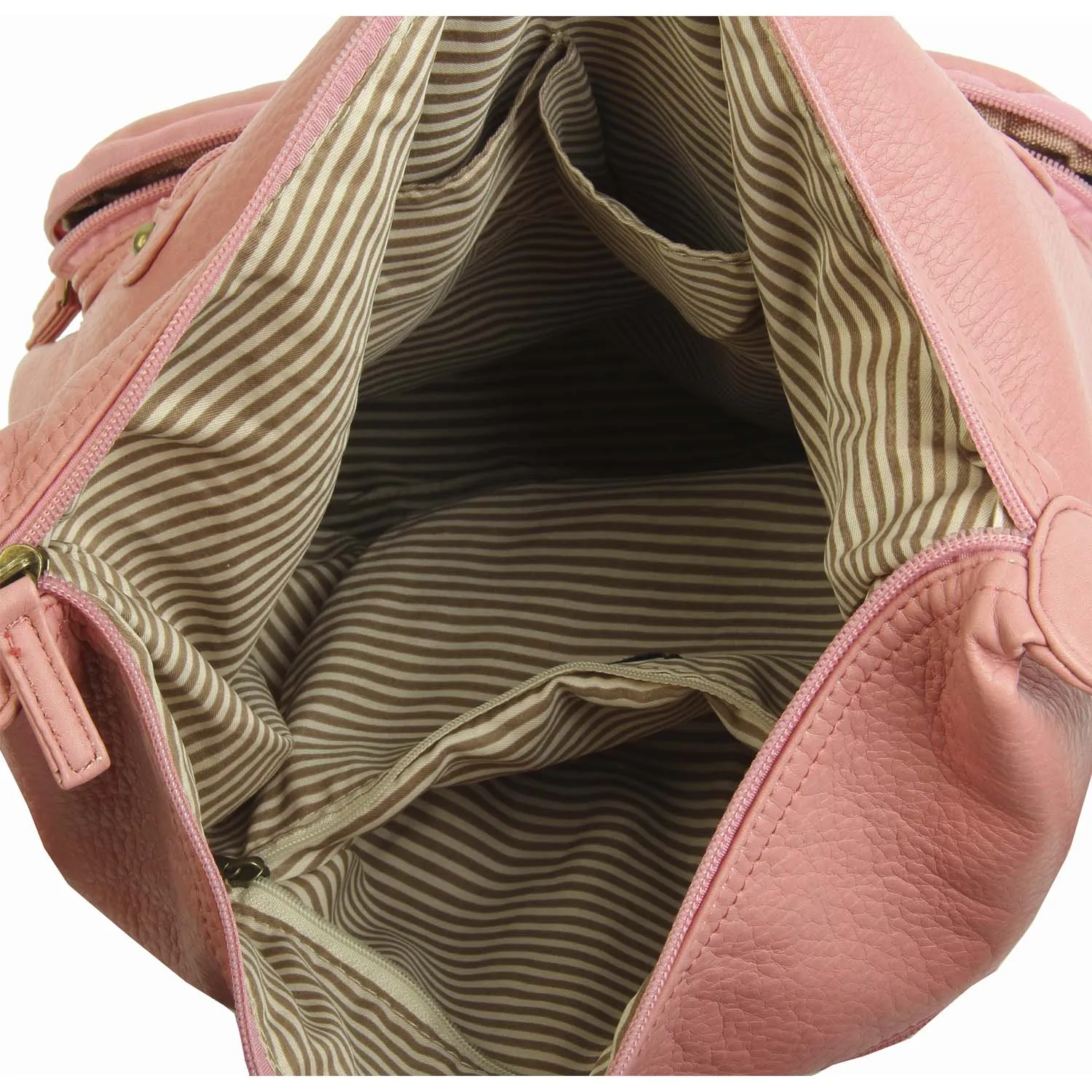 Convertible Crossbody Backpack - Rose Pink