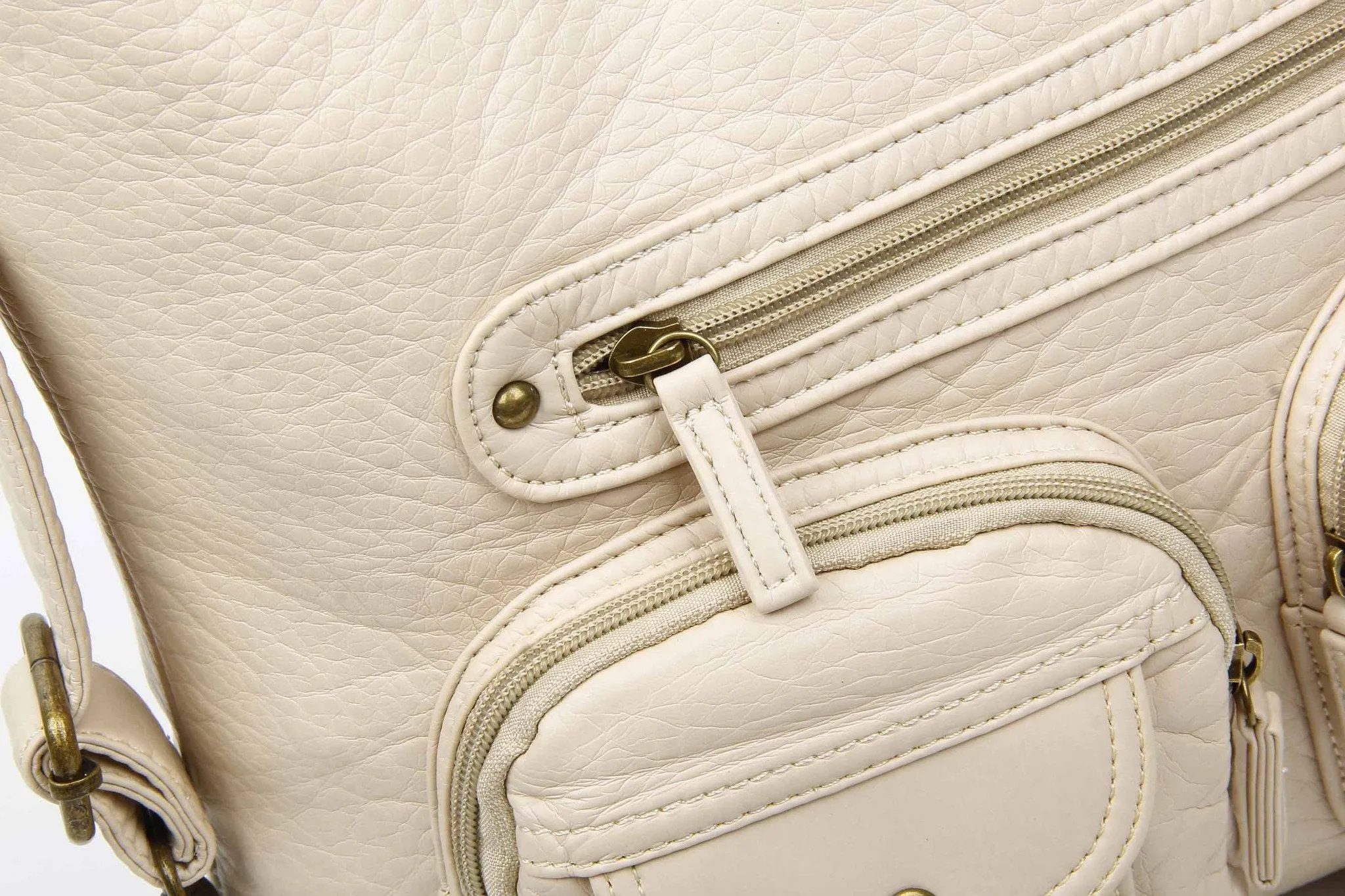 Convertible Crossbody Backpack - Taupe