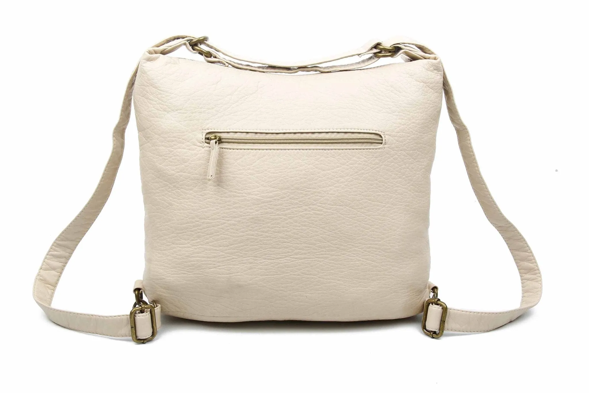 Convertible Crossbody Backpack - Taupe