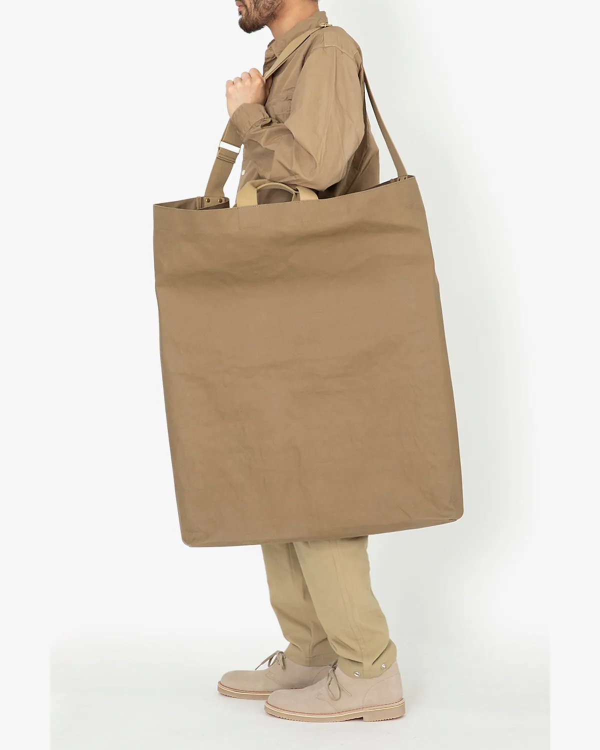 COTTON CANVAS GIANT TOTE BAG