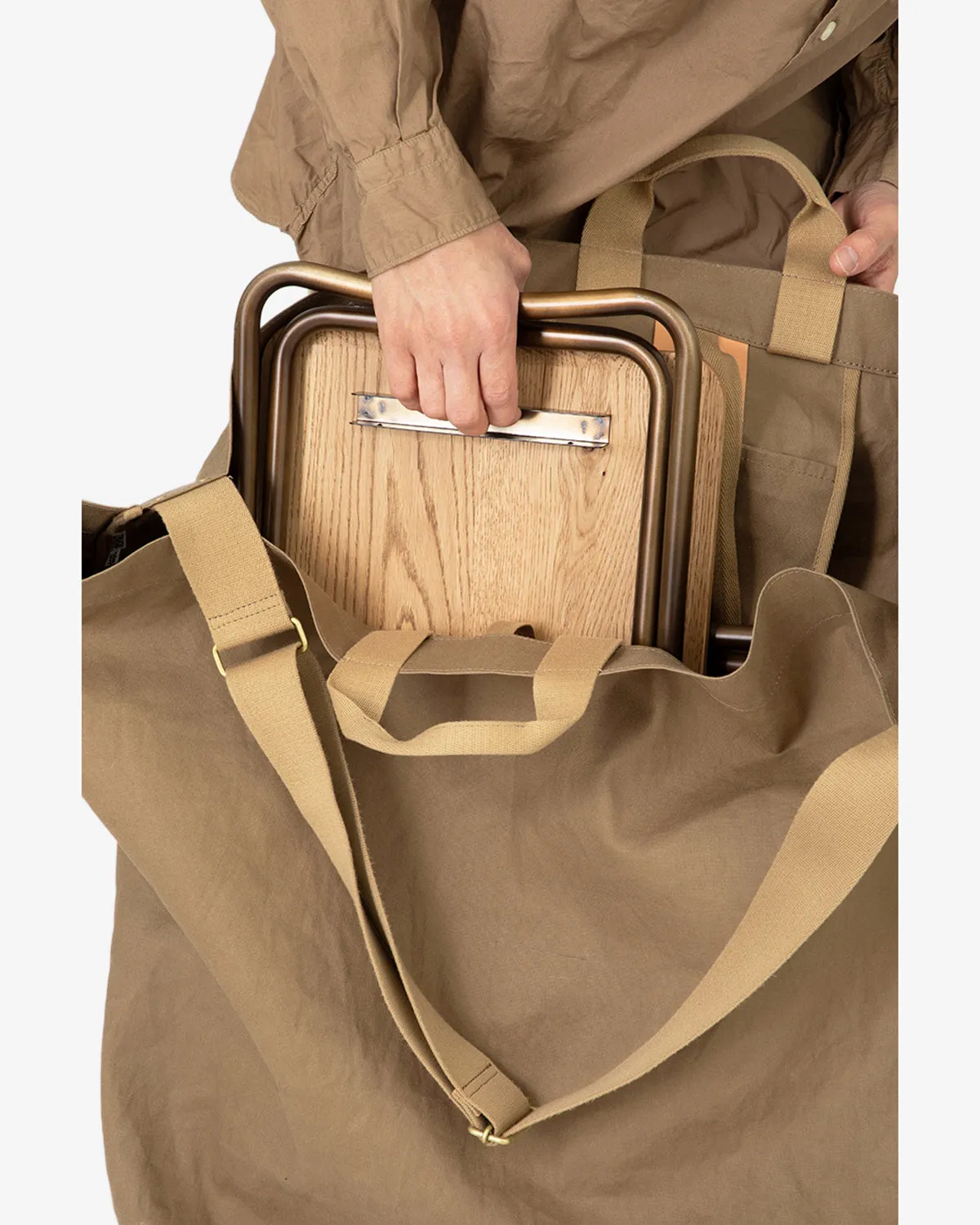 COTTON CANVAS GIANT TOTE BAG
