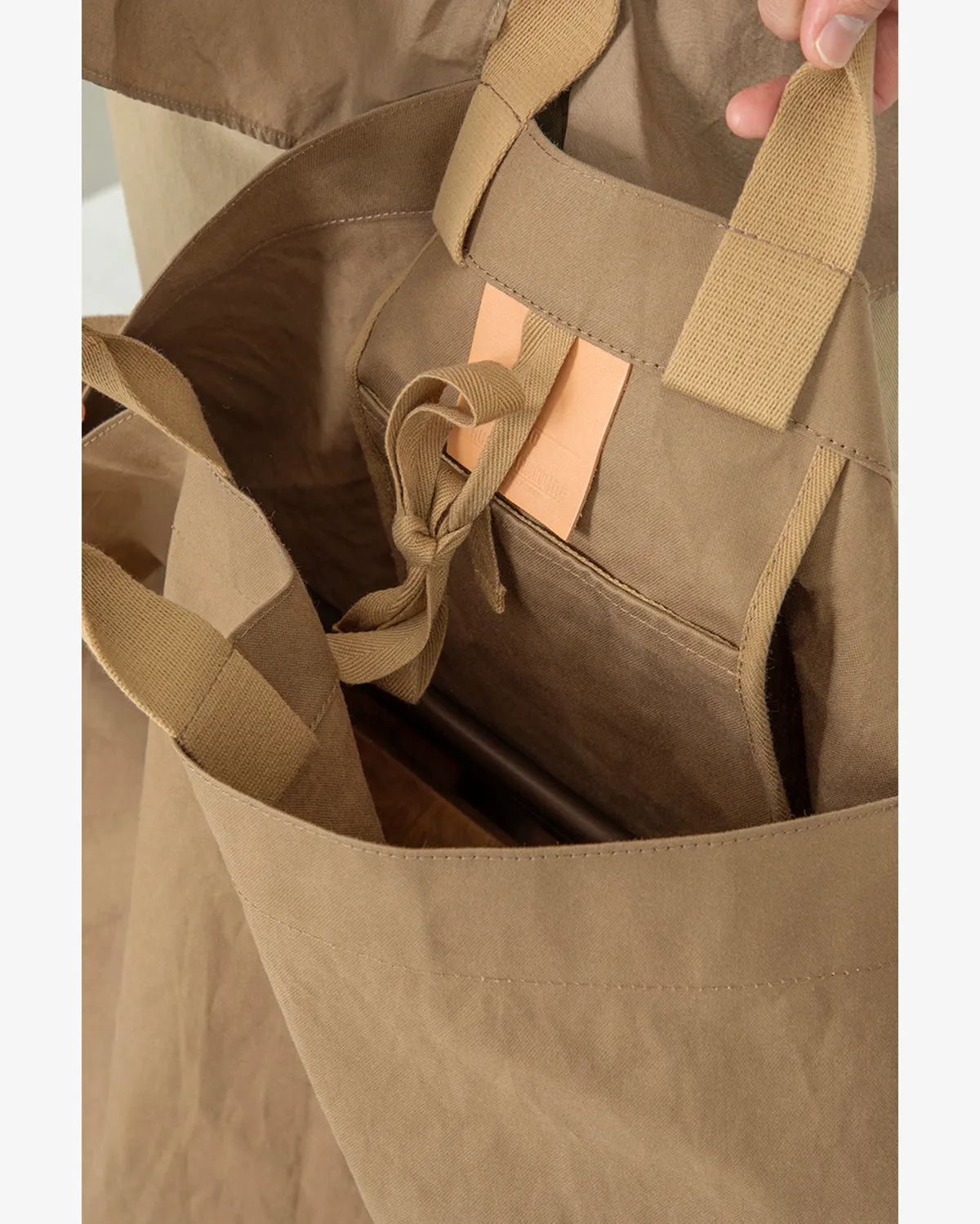 COTTON CANVAS GIANT TOTE BAG