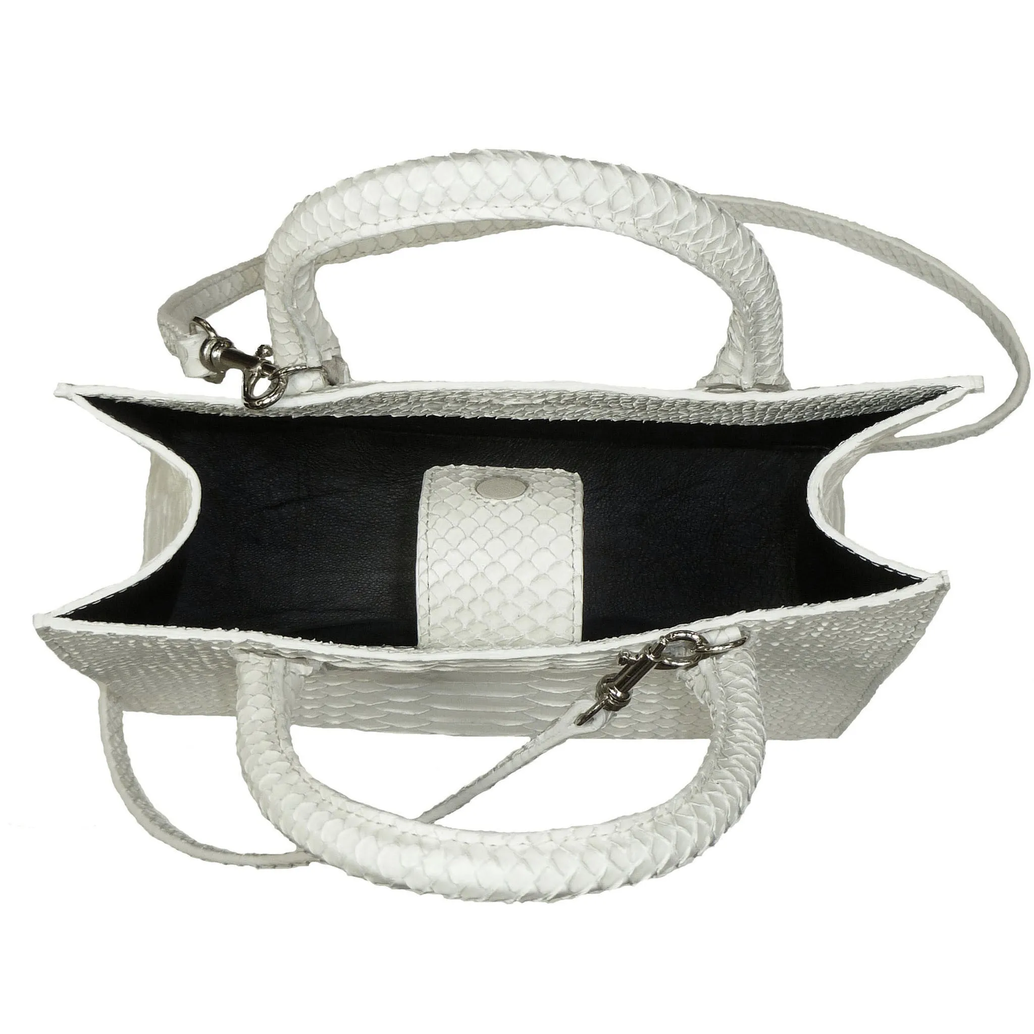 Cross Body Tote in Snakeskin