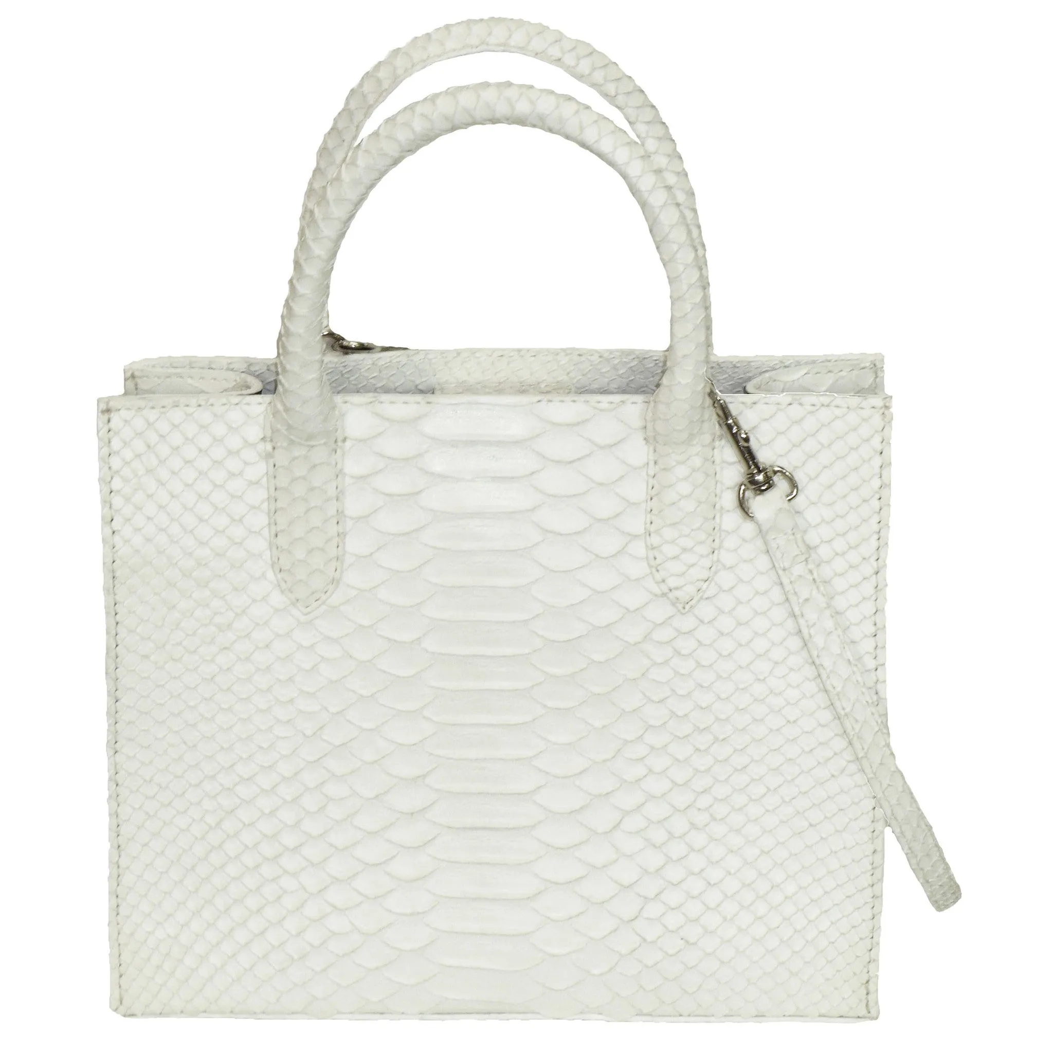 Cross Body Tote in Snakeskin