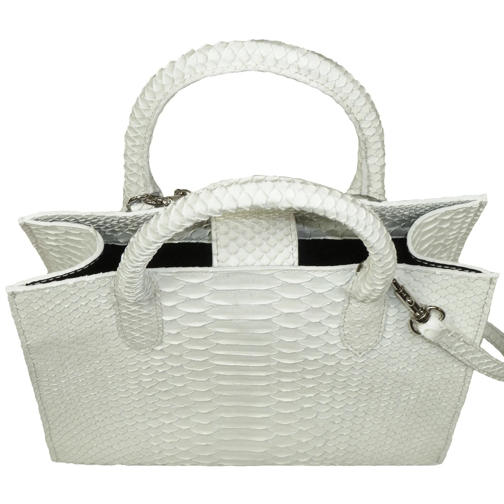 Cross Body Tote in Snakeskin