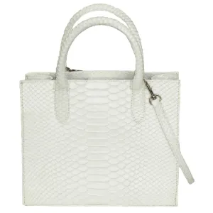 Cross Body Tote in Snakeskin