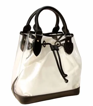 D Tote - Black Leather Trim Solid Base