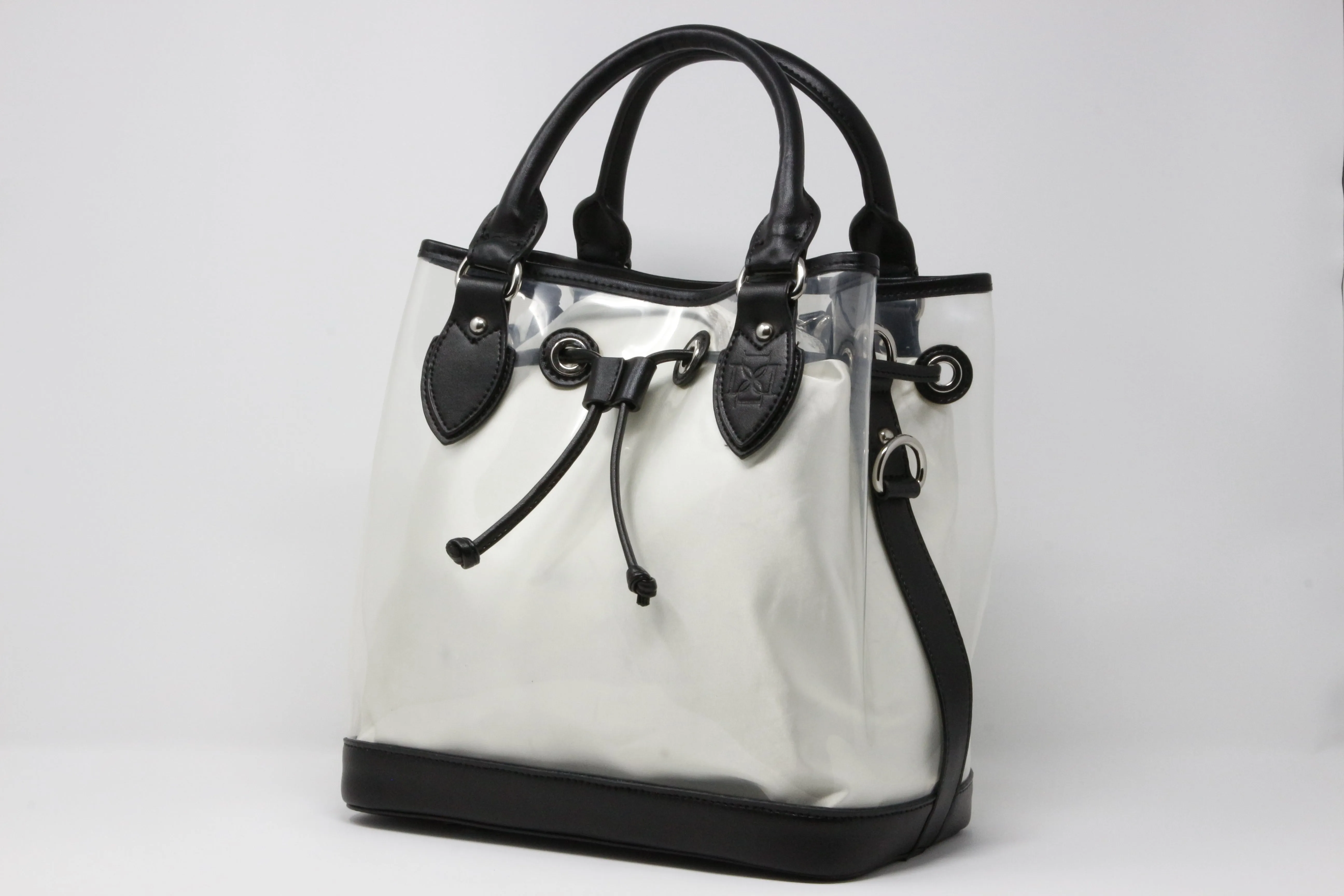 D Tote - Black Leather Trim Solid Base