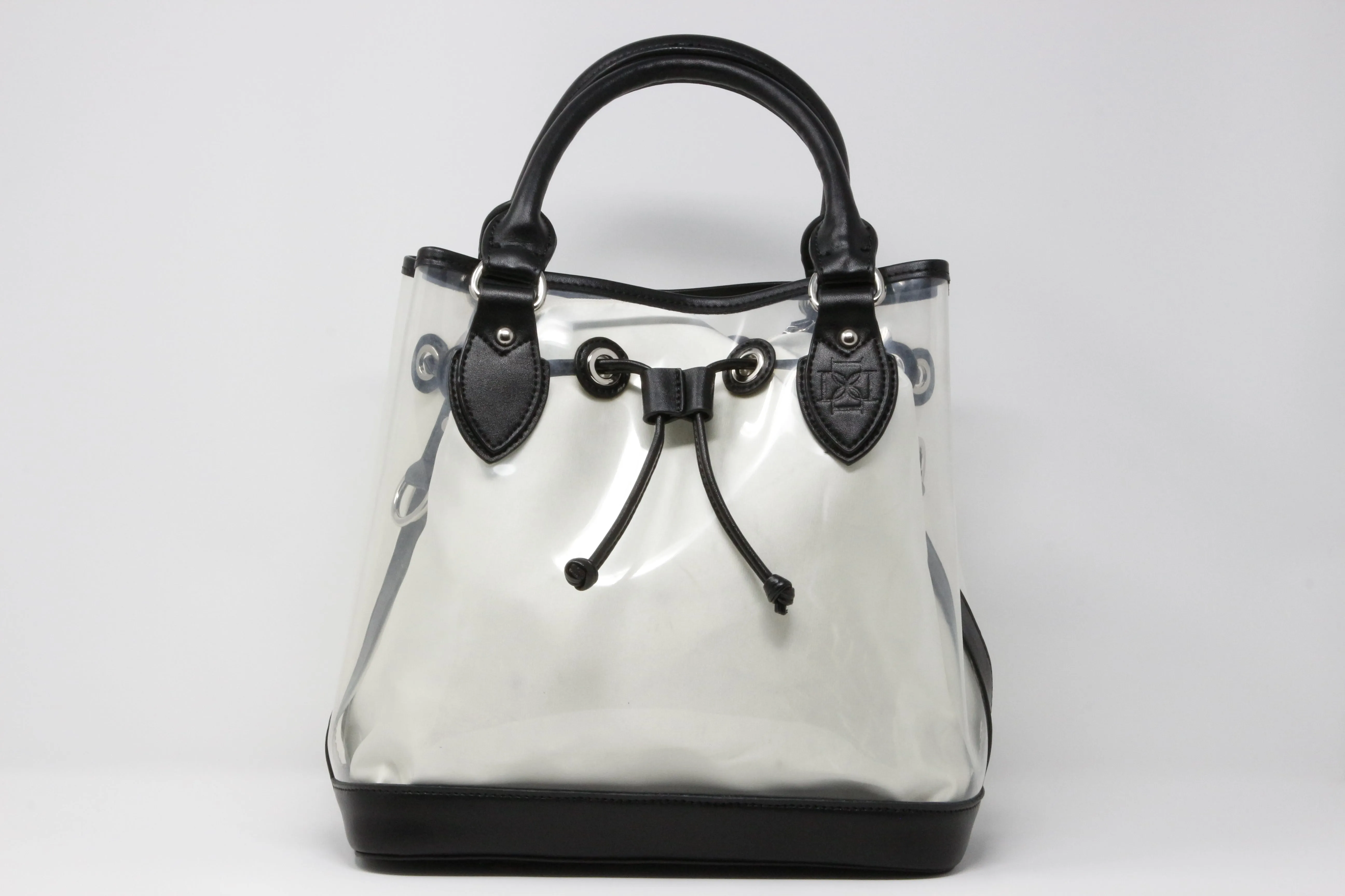 D Tote - Black Leather Trim Solid Base
