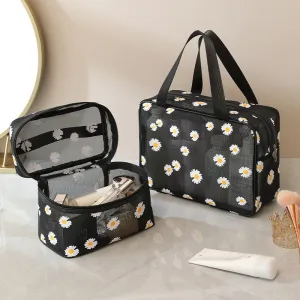 Daisy Large Capacity Portable Mesh Cosmetic Bags DP25C633