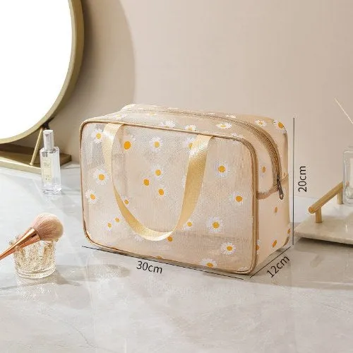 Daisy Large Capacity Portable Mesh Cosmetic Bags DP25C633