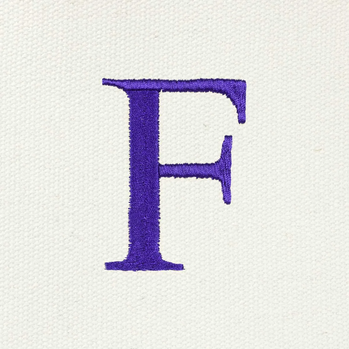 Dalix Medium Personalized Tote Bag Monogrammed Initial Letter - F