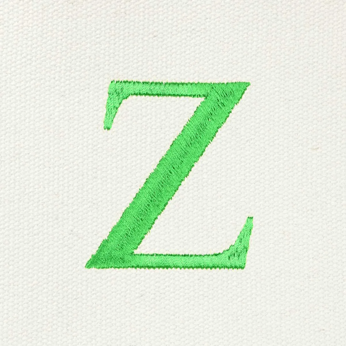 Dalix Medium Personalized Tote Bag Monogrammed Initial Letter - Z