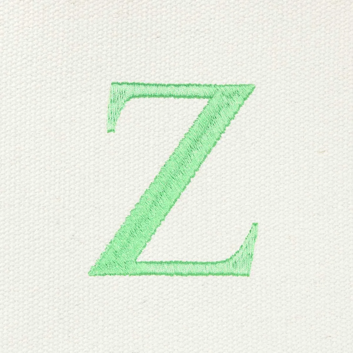 Dalix Medium Personalized Tote Bag Monogrammed Initial Letter - Z