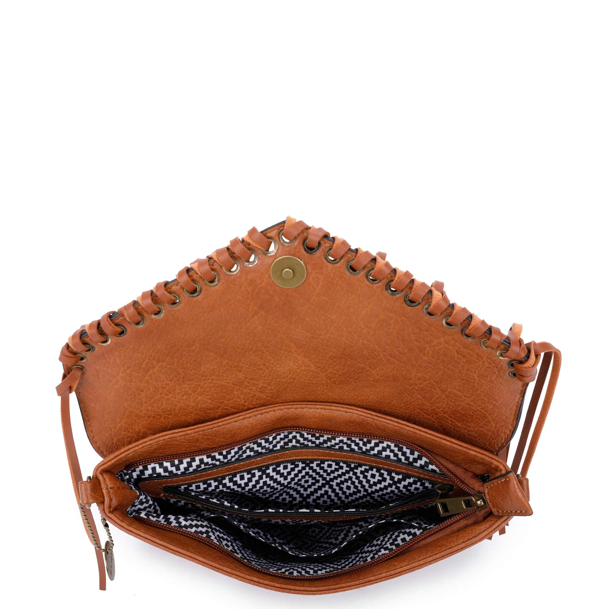 Dallas Fringe Crossbody Bag - Tan