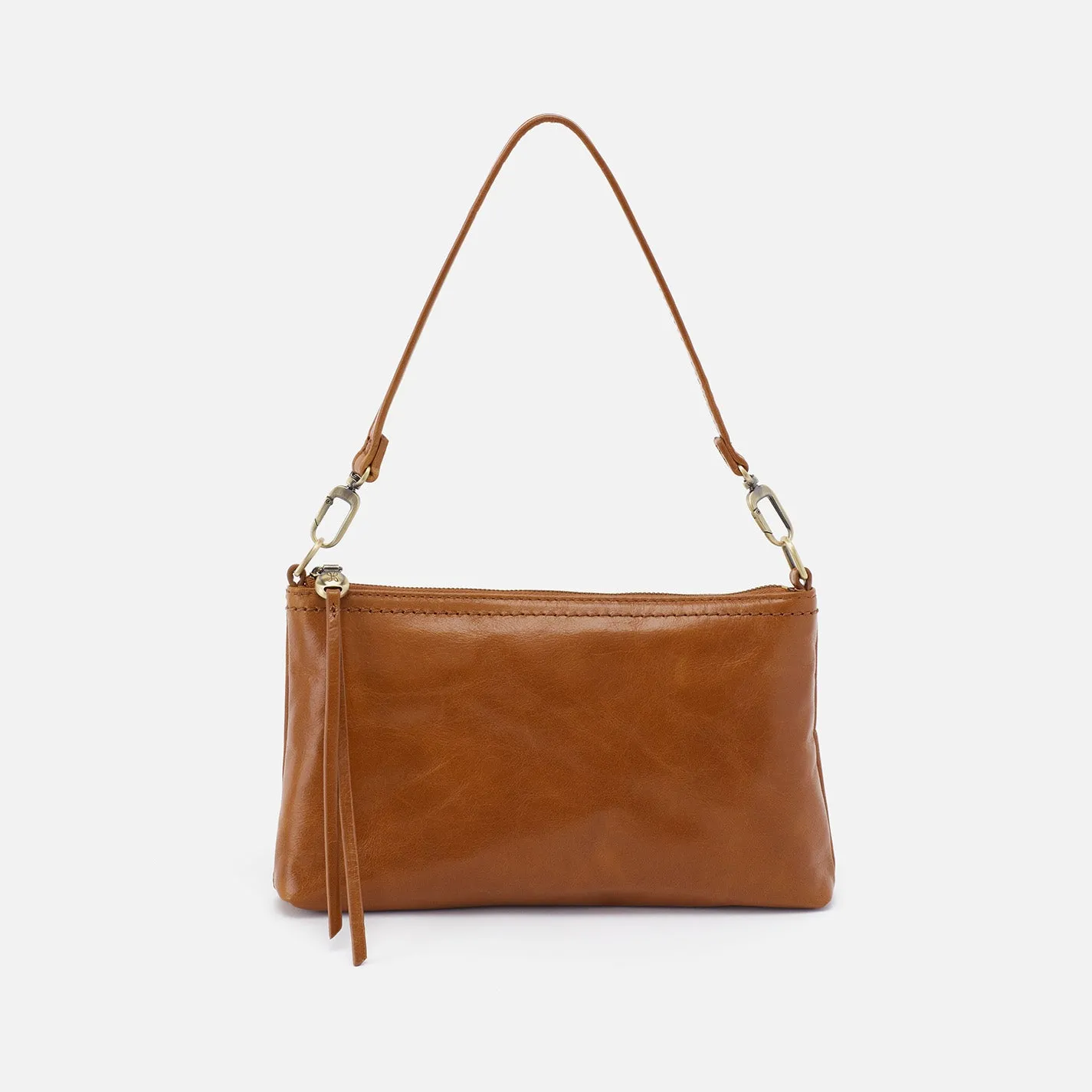 Darcy Crossbody In Polished Leather - Truffle